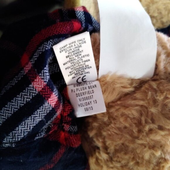 Baby Gap Brannan Brown Teddy Bear Plush Toy Holiday  2013 w/Pajamas PJ's - Picture 5 of 5